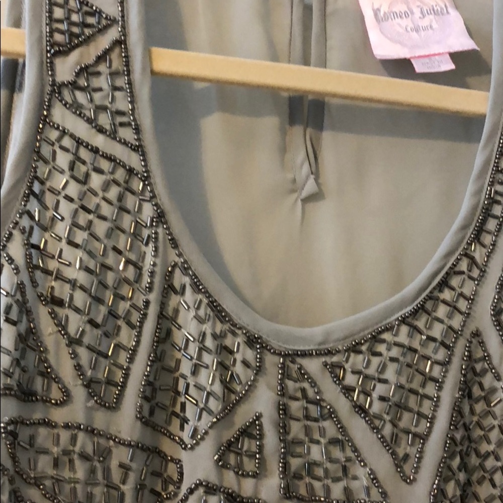 Romeo & Juliet silver beaded top size small - Picture 3 of 3